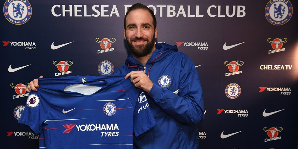 Menanti Higuain Akhiri Kutukan Nomor 9 Chelsea